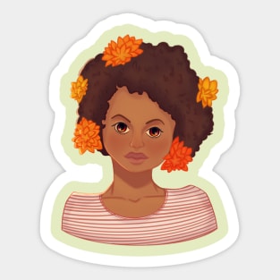 Autumn Girl Sticker